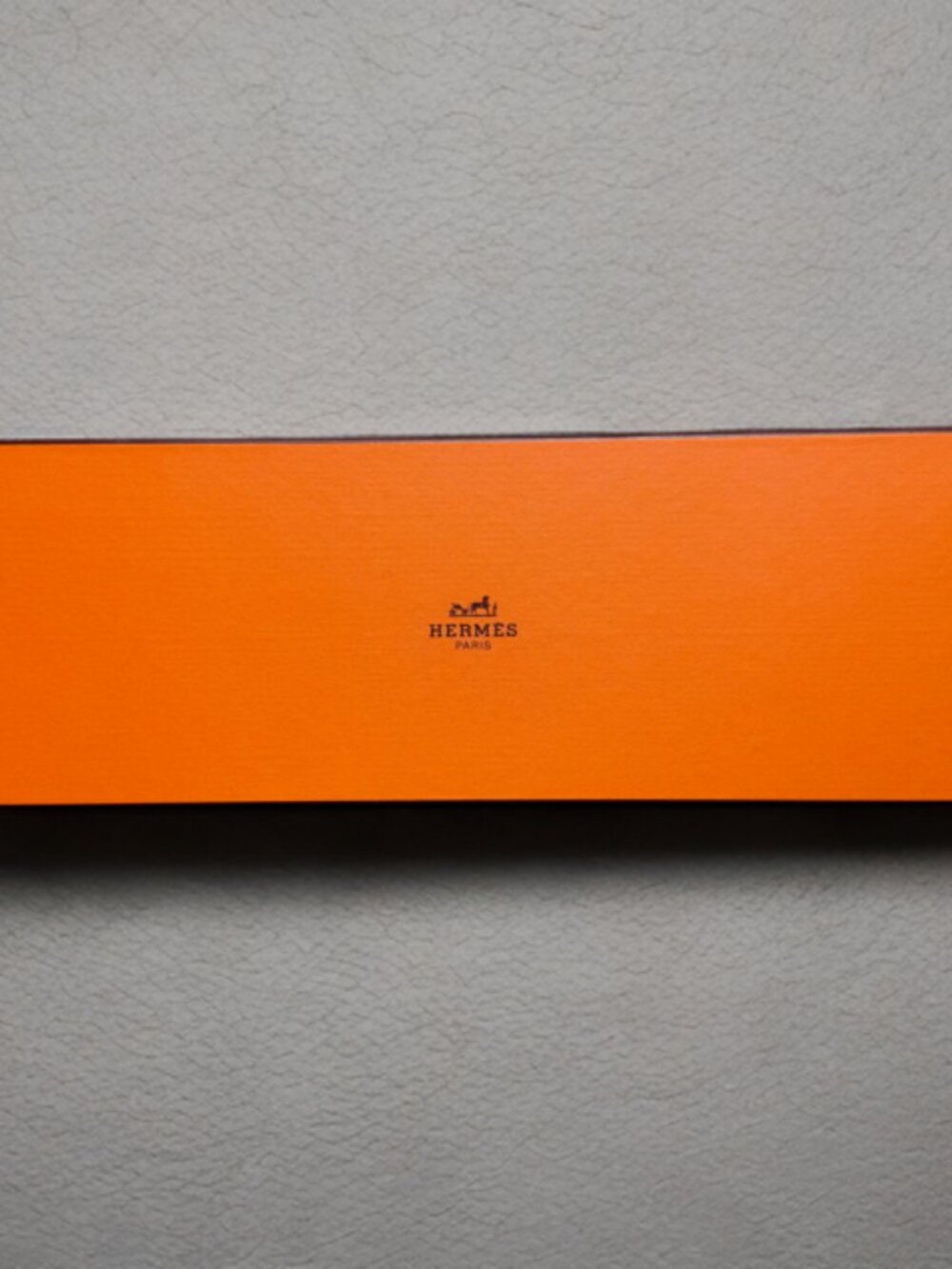 Hermes Orange Long Empty Tie Box 5" x 14.75" x 1"
